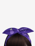 Bandeau violet « J’aime les aubergines »