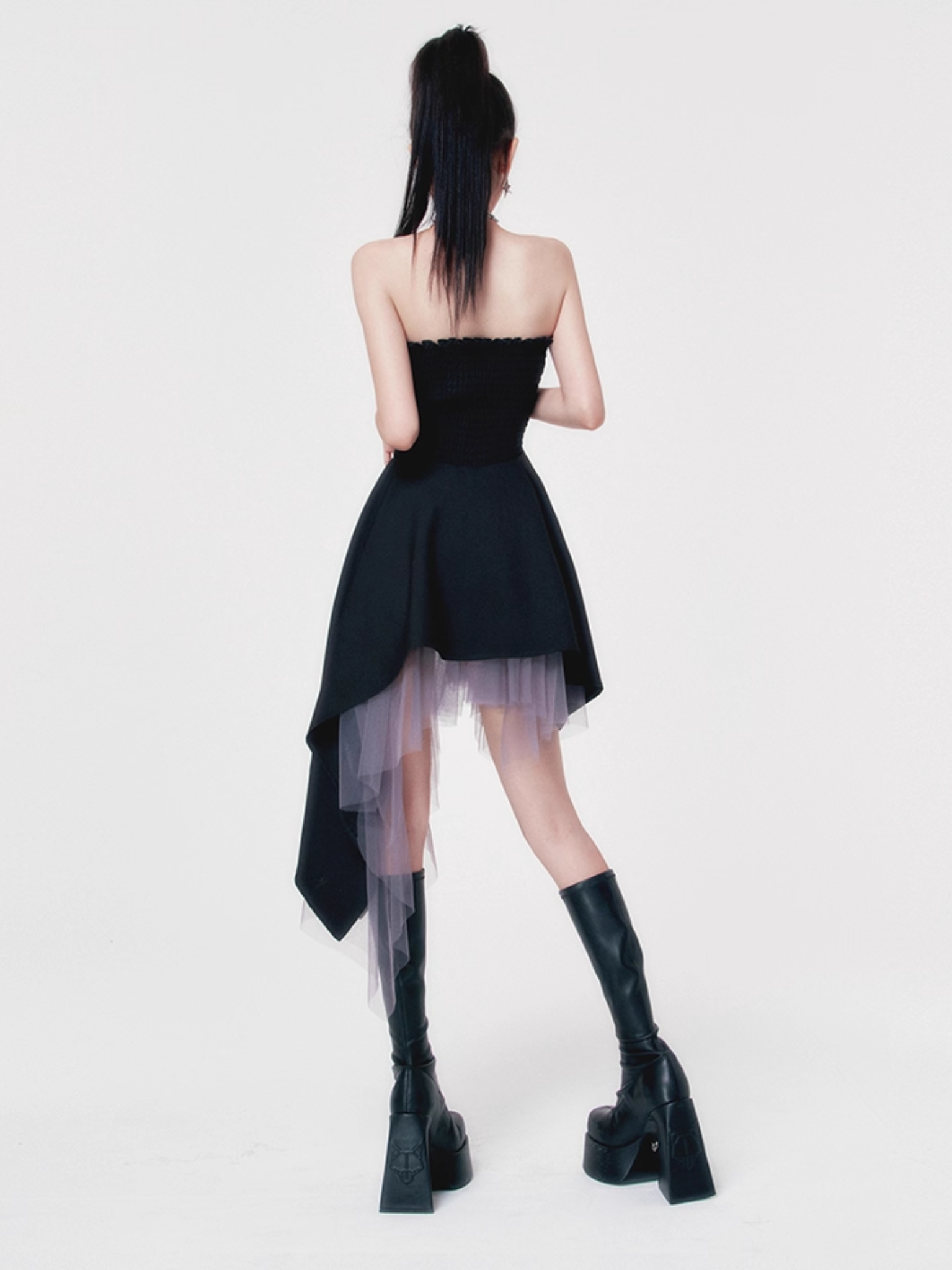 Purple Iris Bandeau Dress