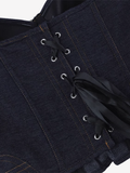 Corset en jean rétro