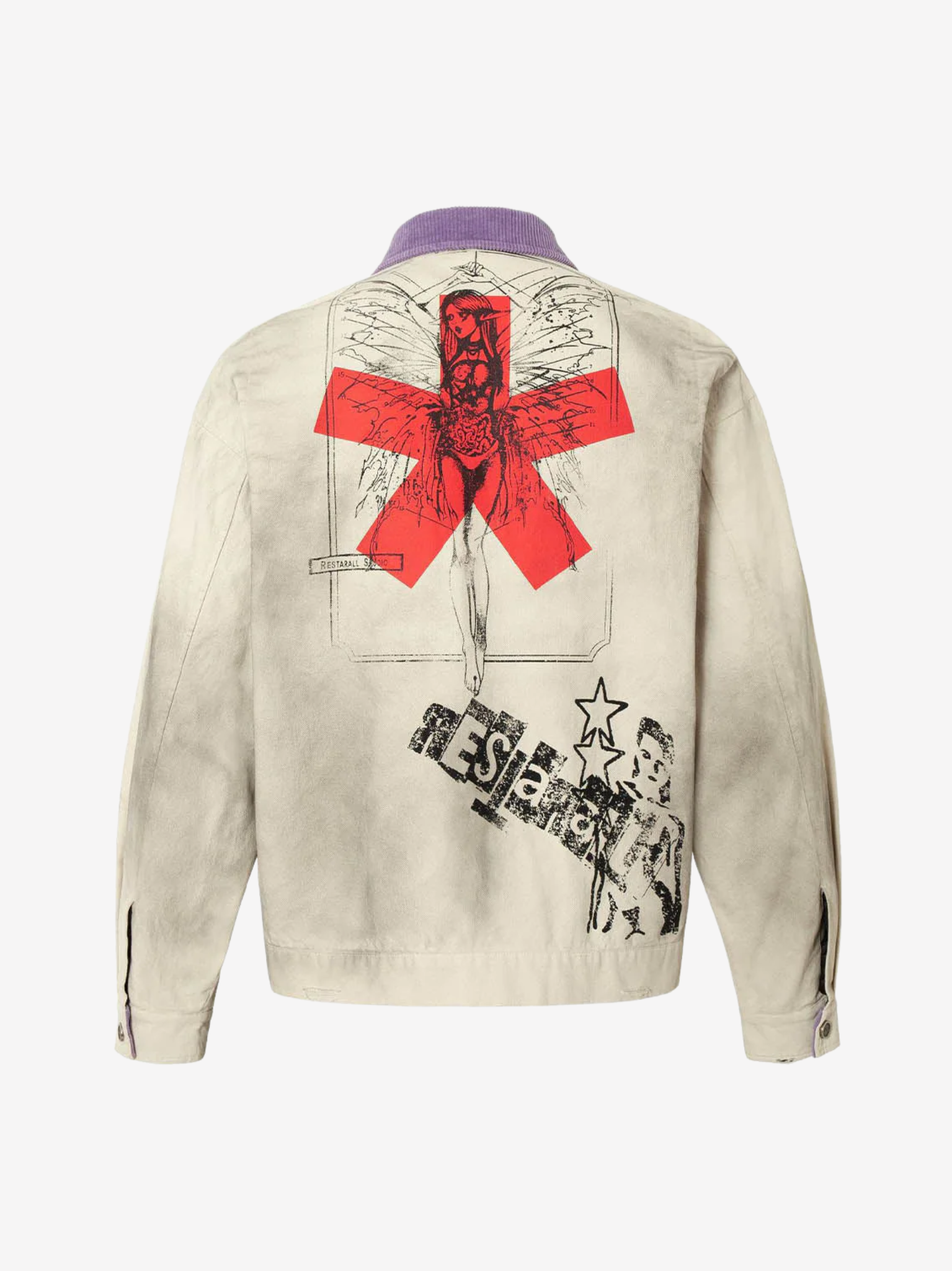 Veste à badge rétro