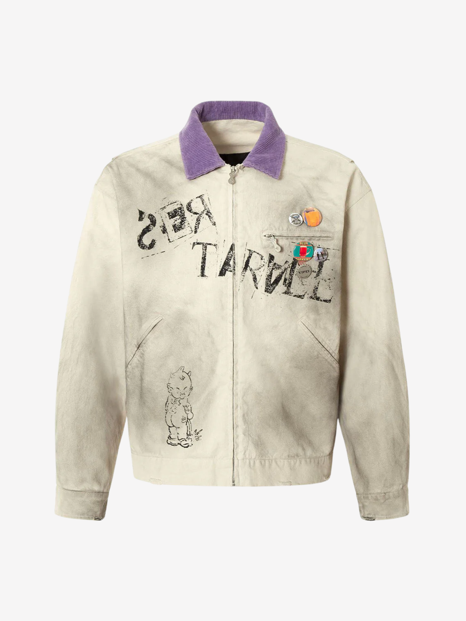 Veste à badge rétro