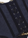 Corset en jean rétro