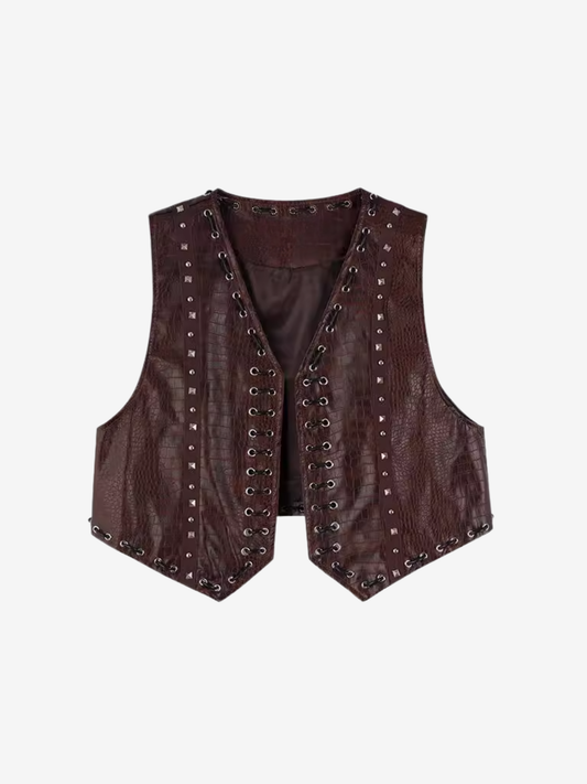 Retro Leather Vest