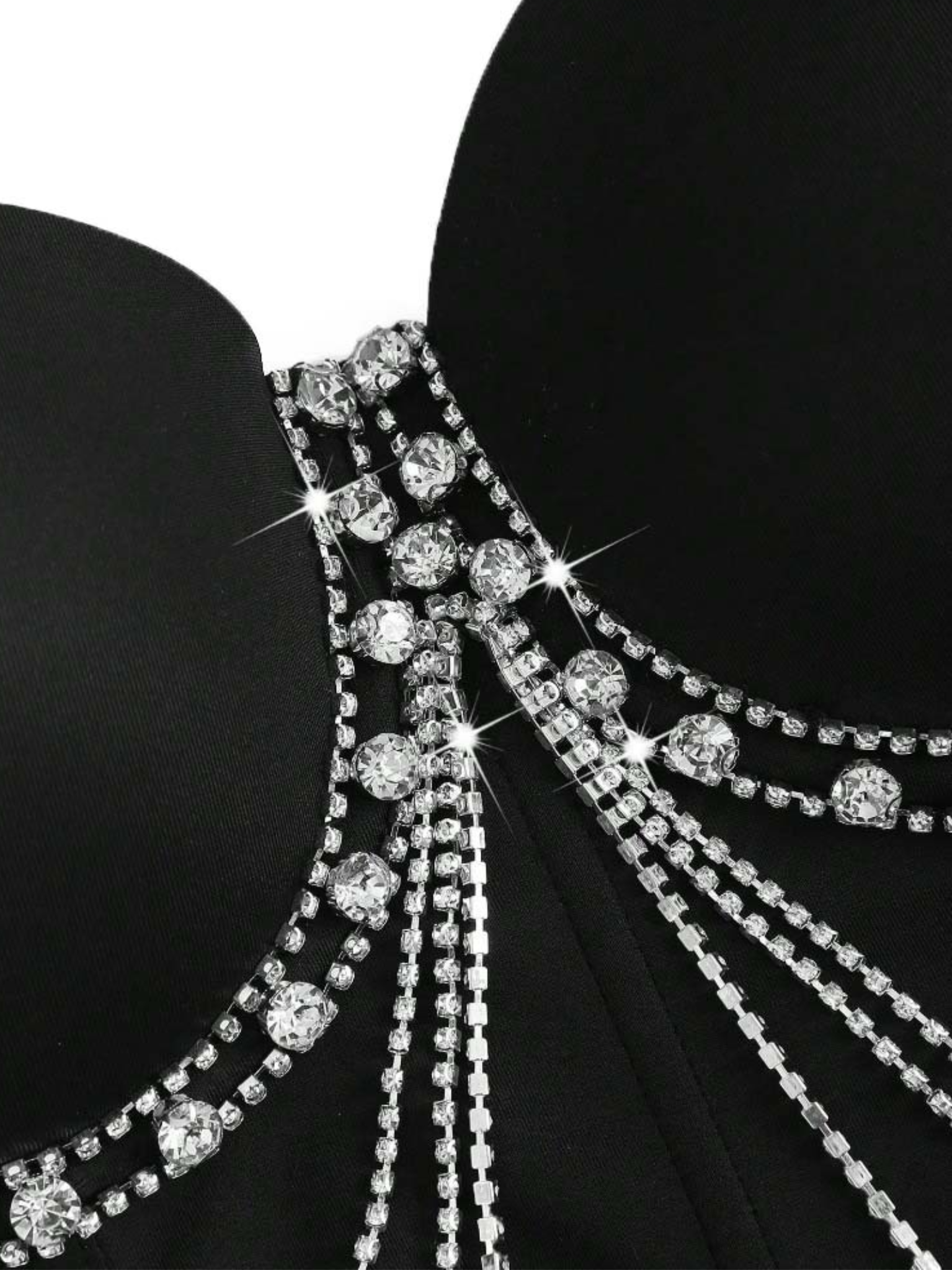 Rhinestone Chain Corset
