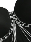 Rhinestone Chain Corset