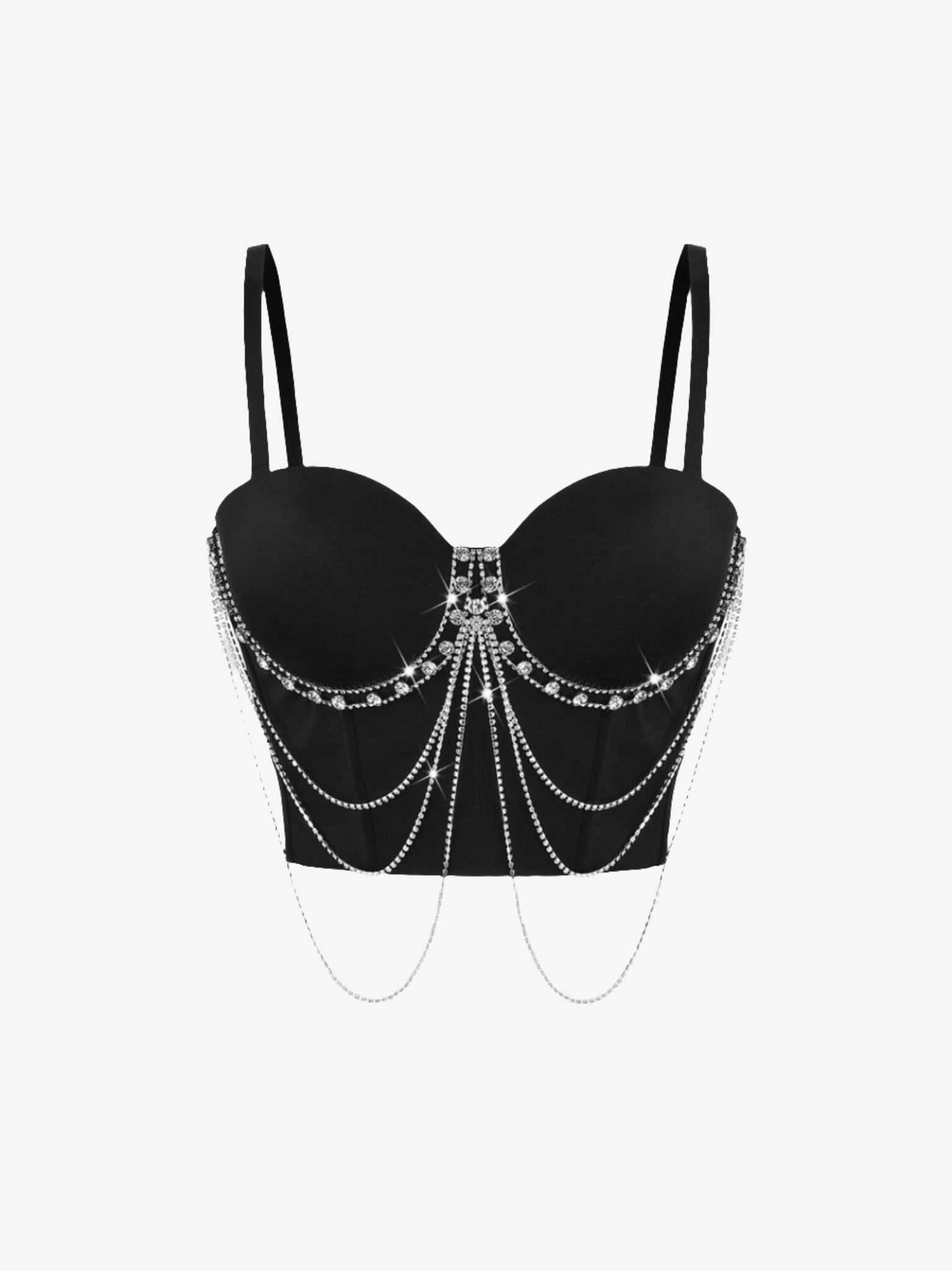 Rhinestone Chain Corset