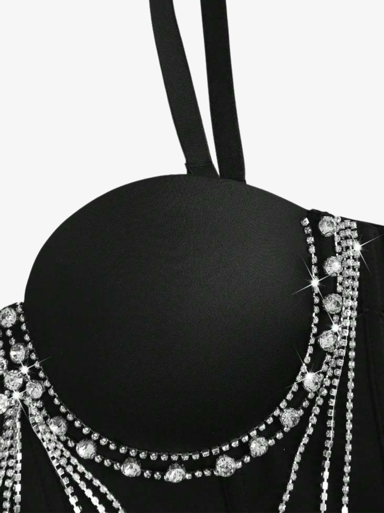Rhinestone Chain Corset