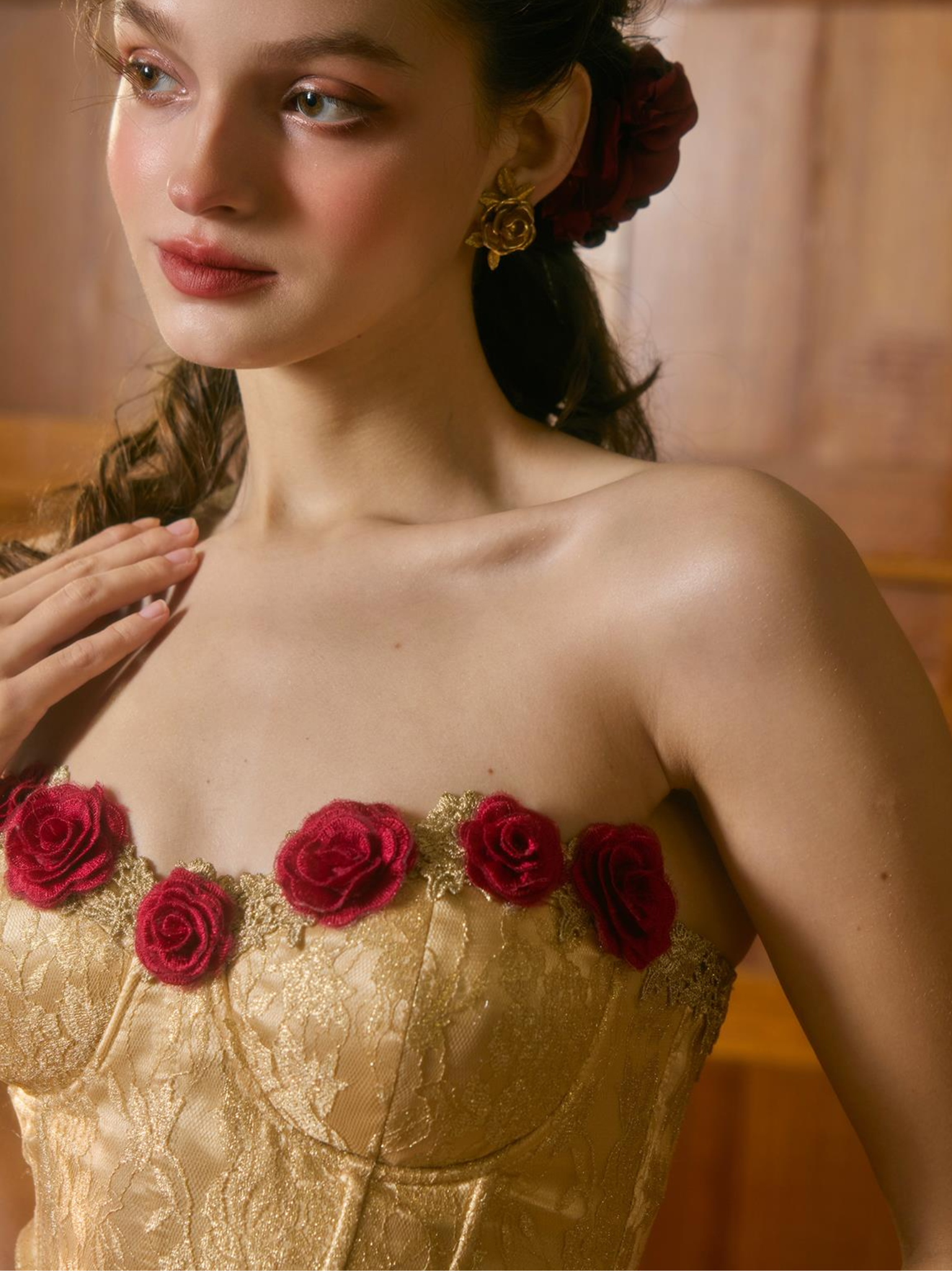 Rose Romantic Red Dress