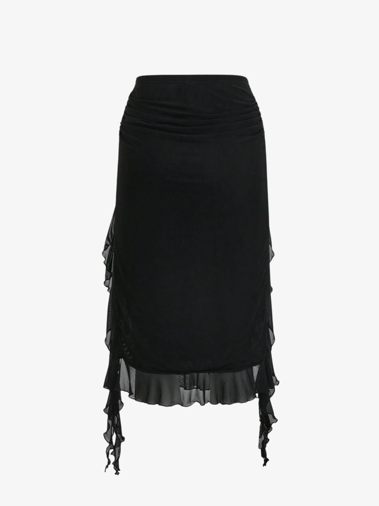 Jupe asymétrique à volants