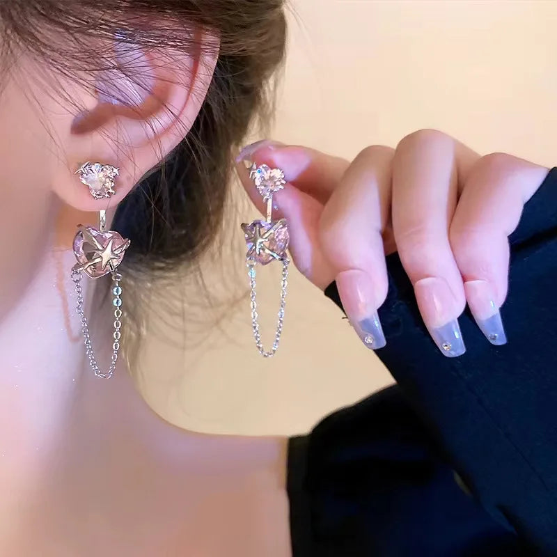 Zircon Pink Earrings