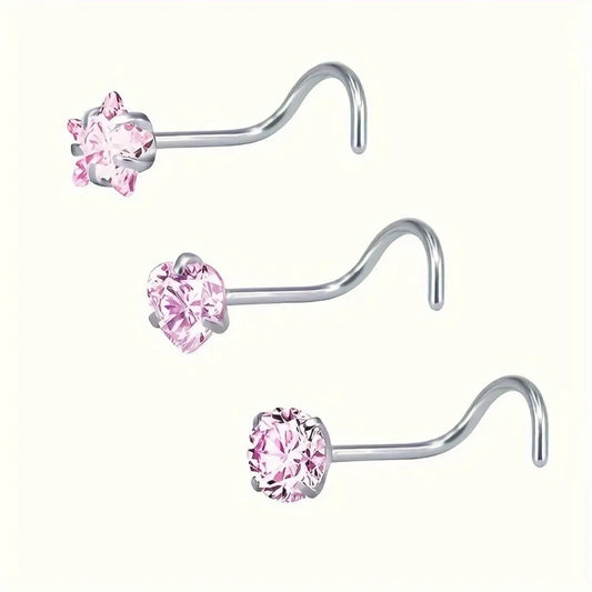 Zirconia Nose Stud Set