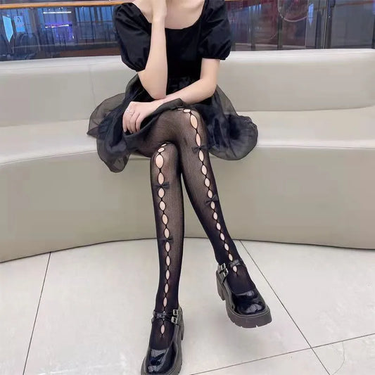 Black Bowknot Pantyhose