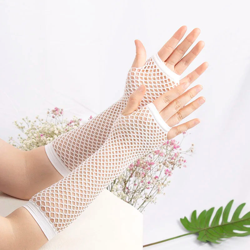 Fishnet Fingerless Gloves