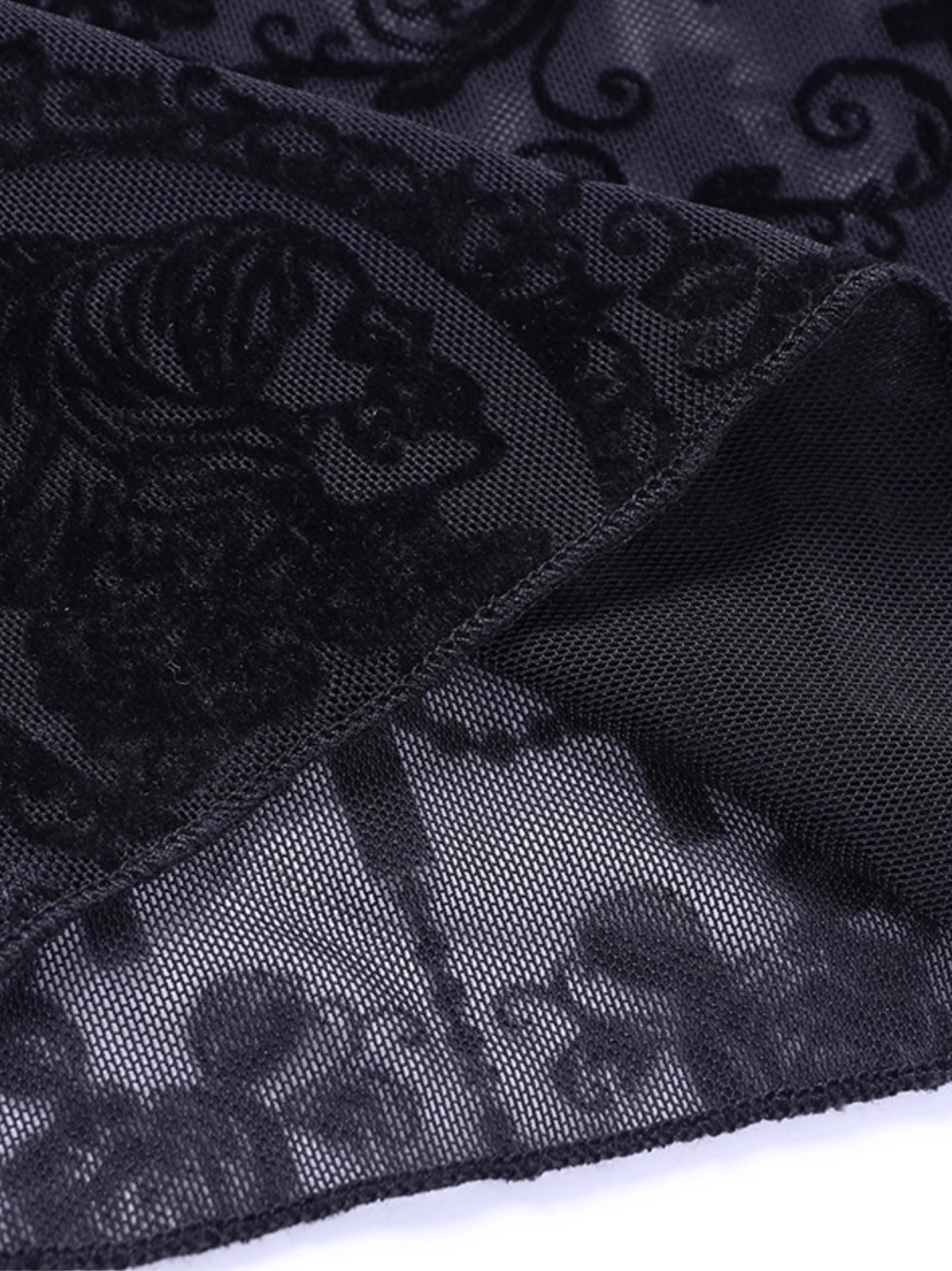 Sheer Lace Flared Pant