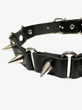 Collier ras du cou à pointes avec chaînes
