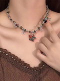 Star Pendant Beaded Necklace