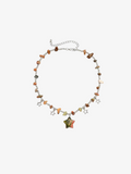 Star Pendant Beaded Necklace