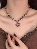 Star Pendant Beaded Necklace