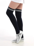 Striped Over-the-Knee Socks