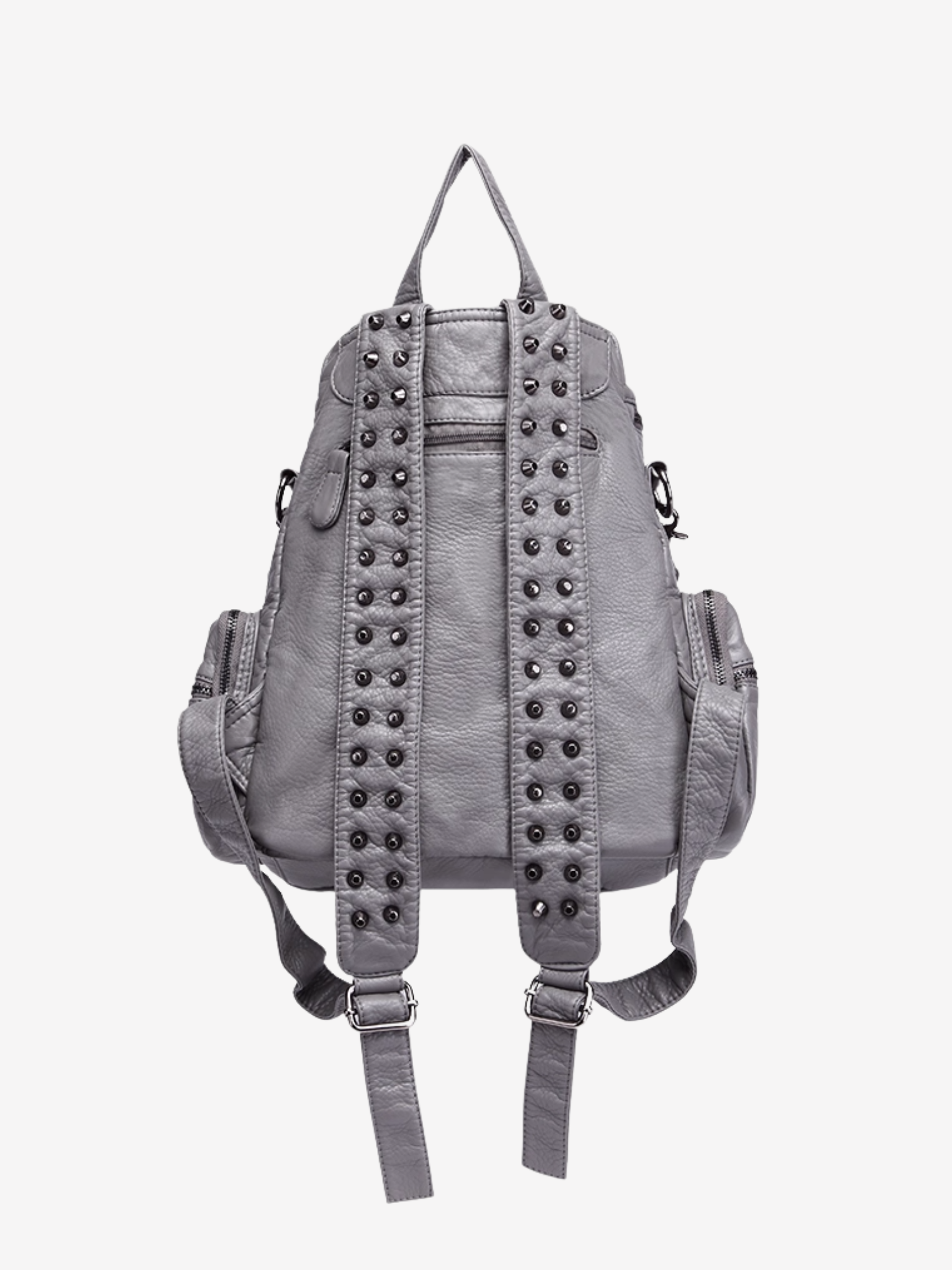 Sac à dos en cuir clouté