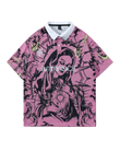 Oversized Graphic Polo Shirt