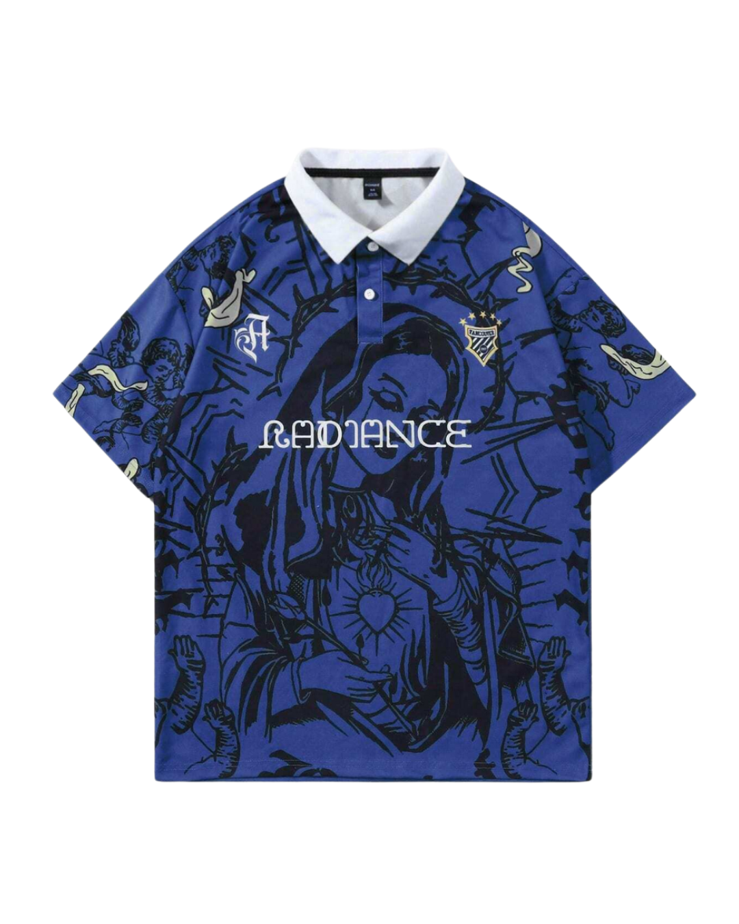 Oversized Graphic Polo Shirt