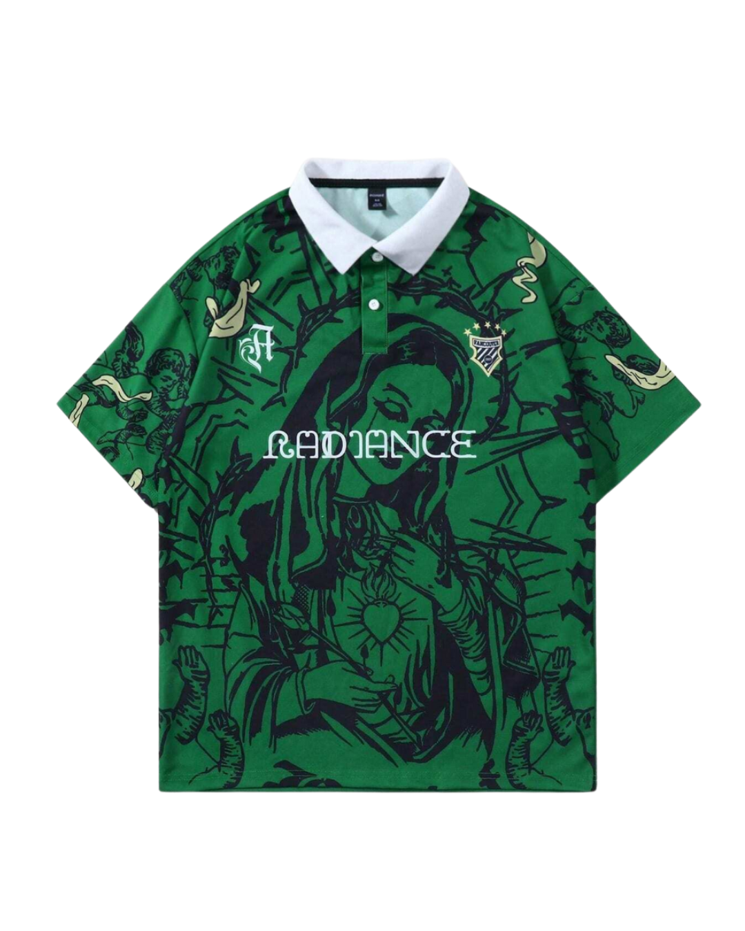 Oversized Graphic Polo Shirt