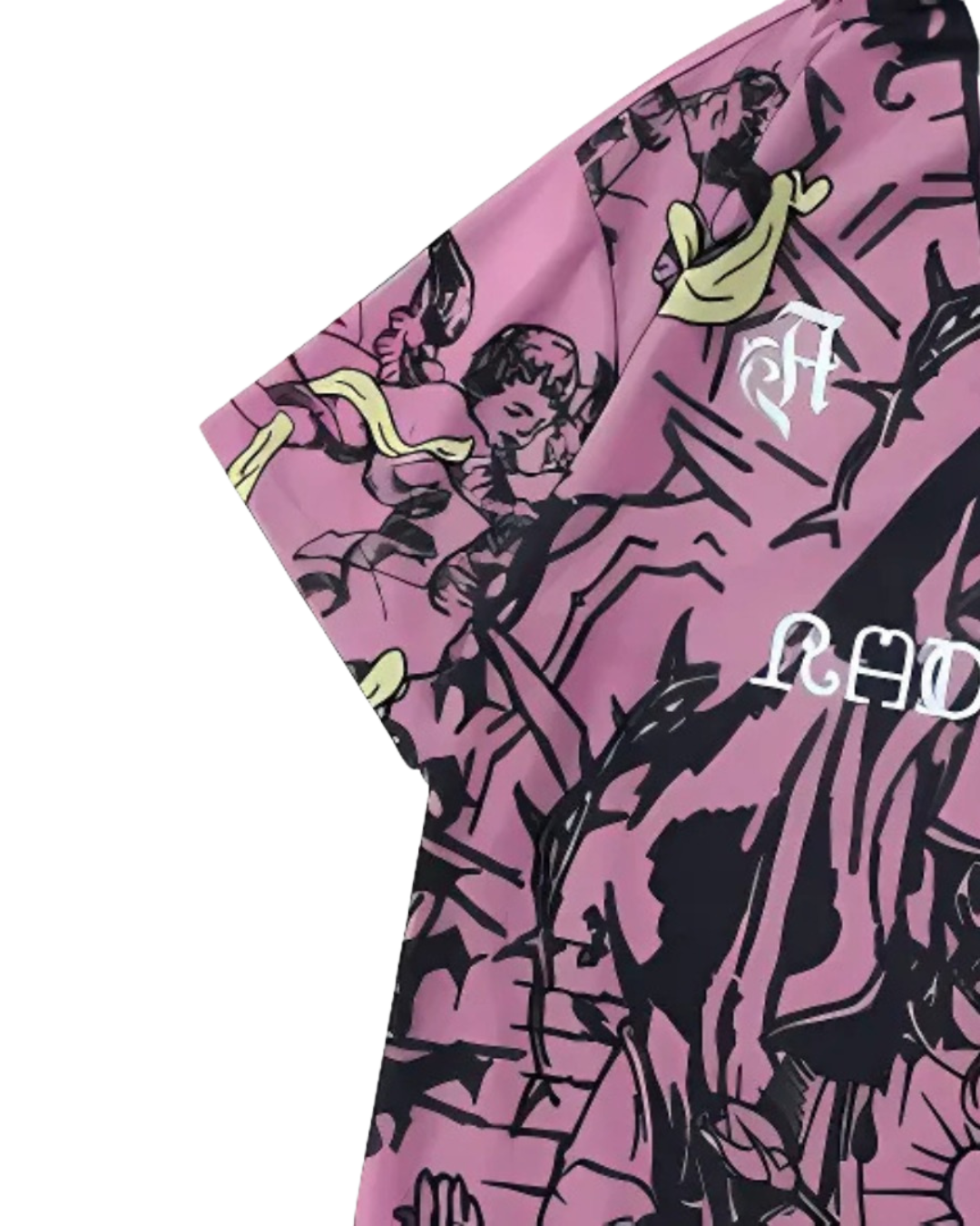 Oversized Graphic Polo Shirt