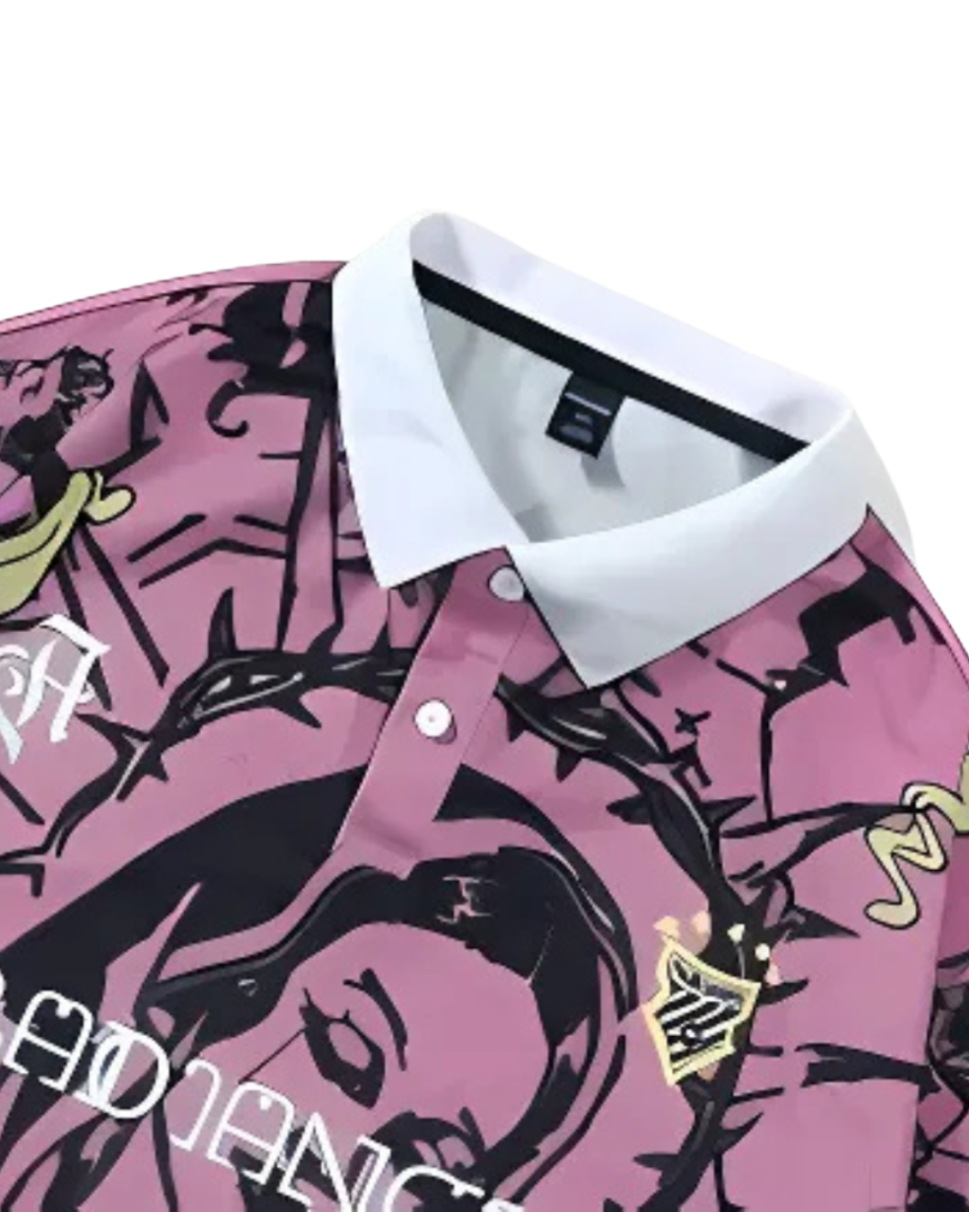 Oversized Graphic Polo Shirt