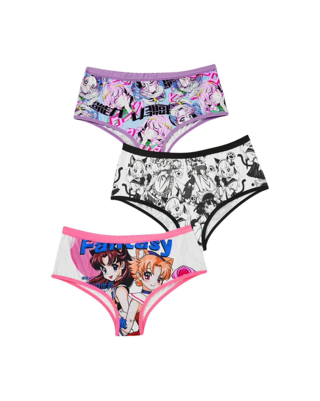 Anime Printed Panty Set