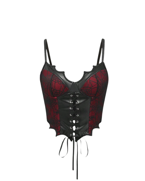 Dark Elegance Lace-Up Corset