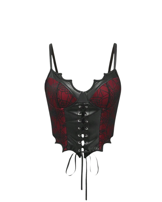 Dark Elegance Lace-Up Corset