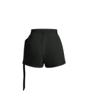 Solid Pleated Skort