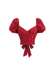 Red Polka Dot Blouse