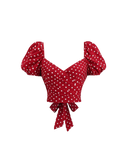Red Polka Dot Blouse