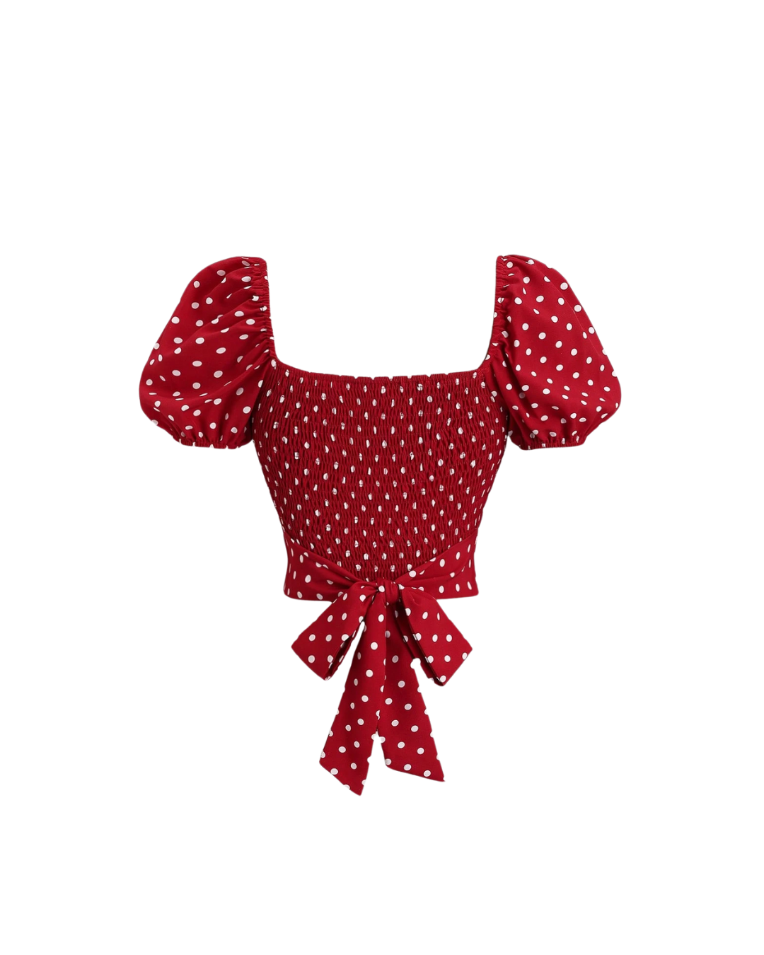 Red Polka Dot Blouse