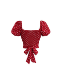 Red Polka Dot Blouse