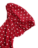 Red Polka Dot Blouse