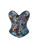 Embroidered Boned Corset