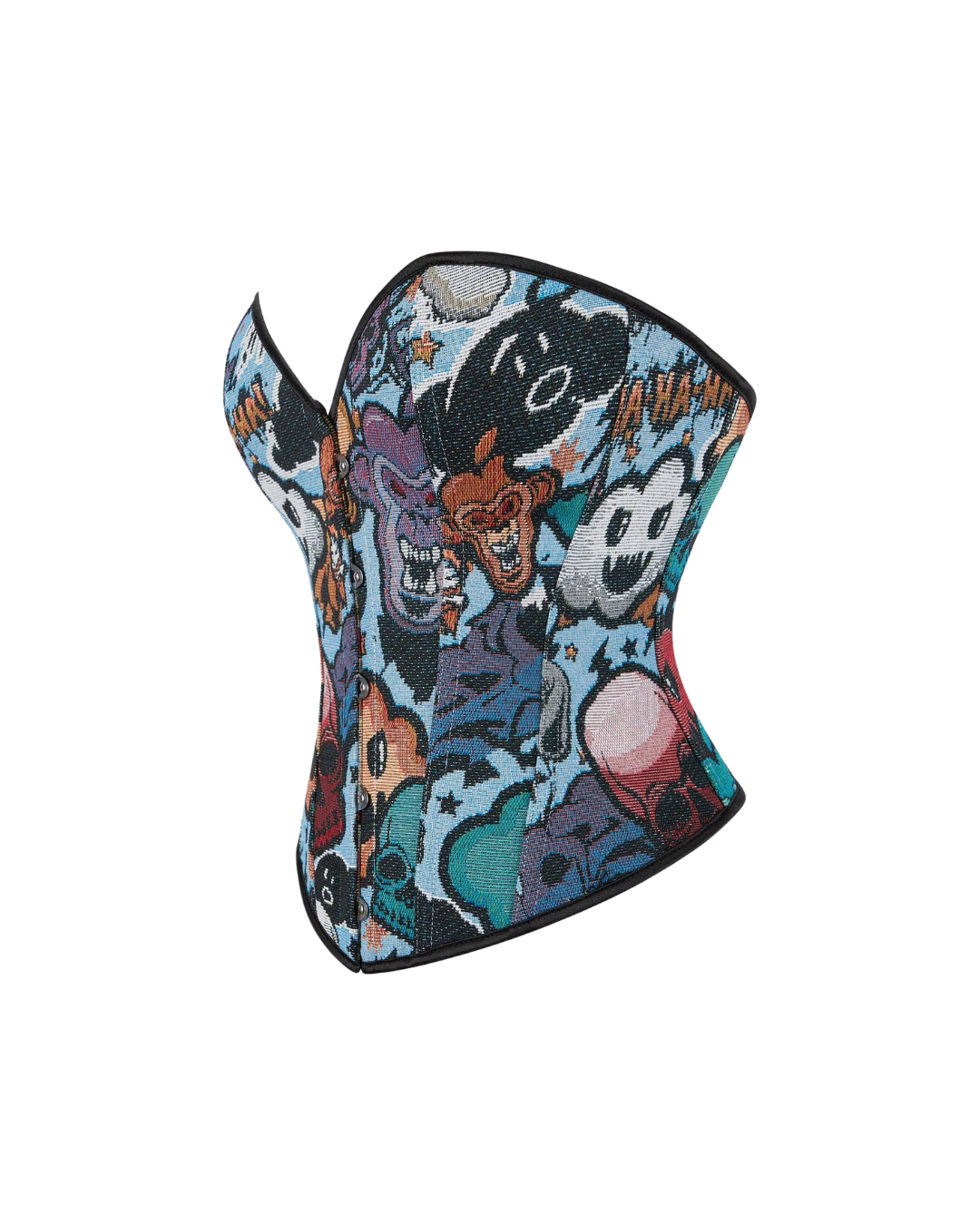 Embroidered Boned Corset
