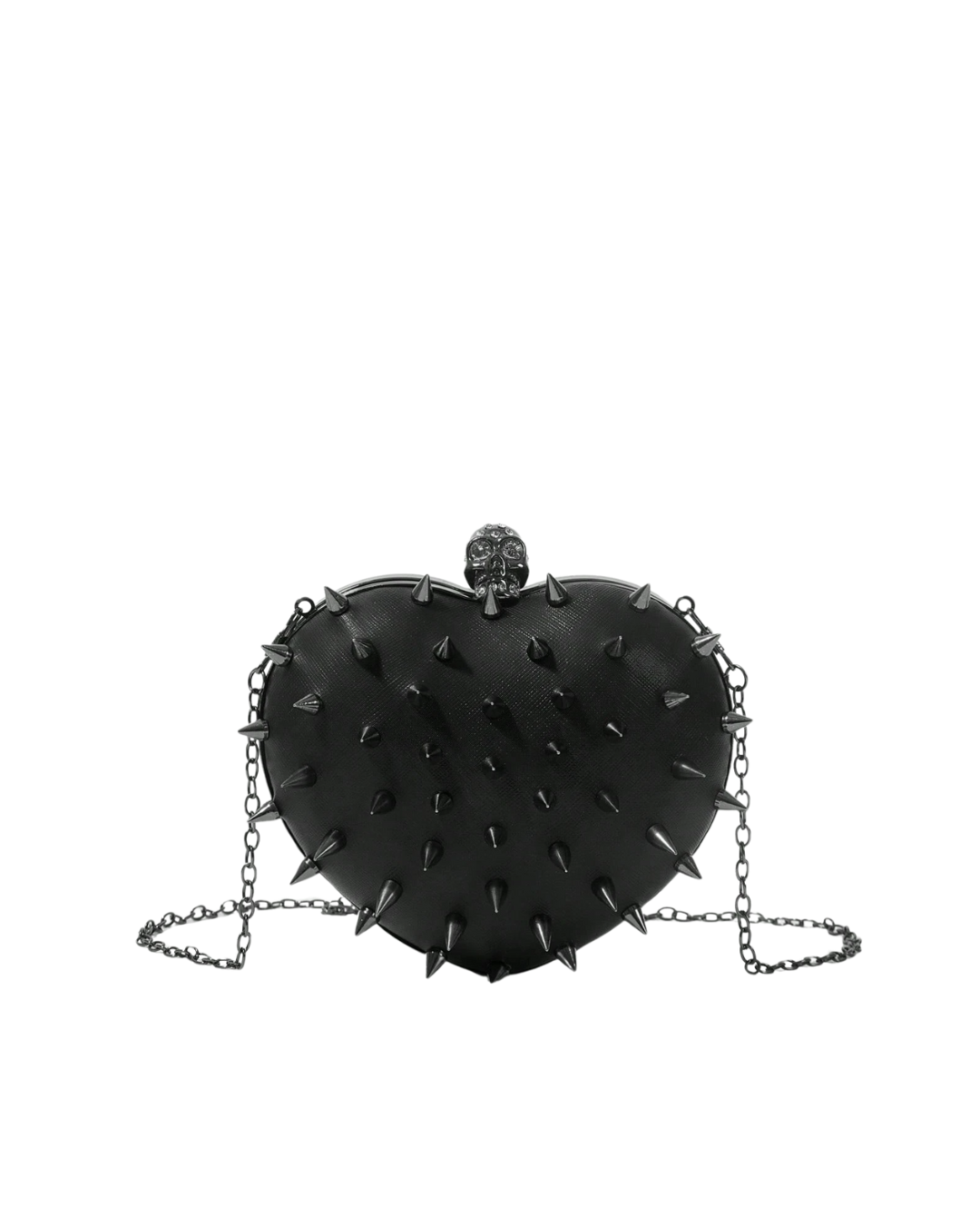 Heart-Shaped Skull Clutch