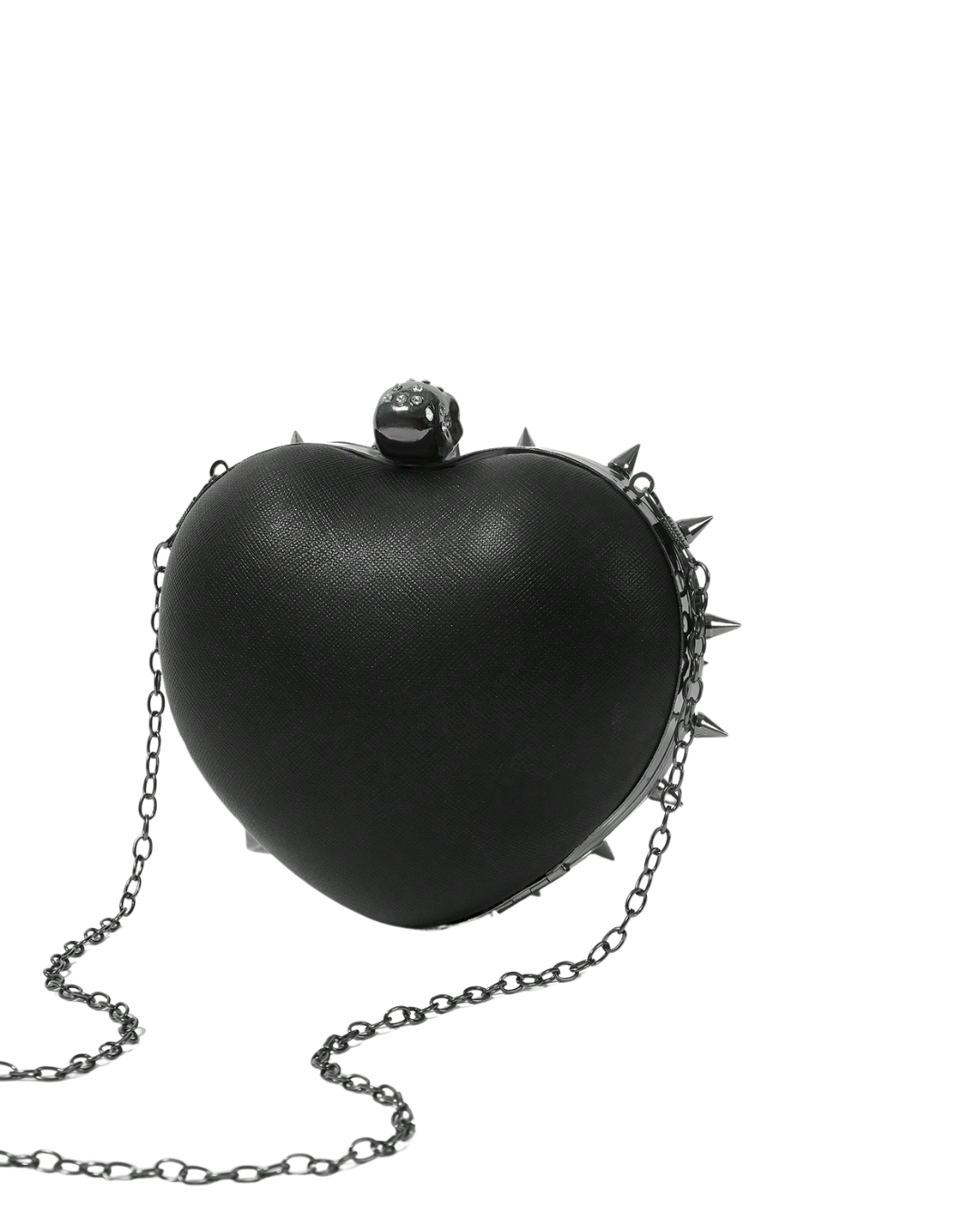 Heart-Shaped Skull Clutch