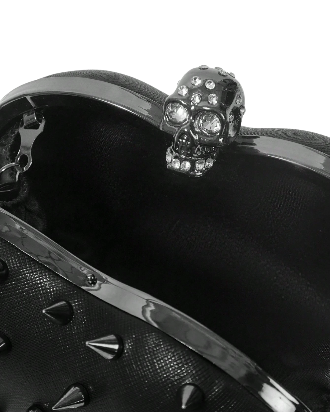 Heart-Shaped Skull Clutch