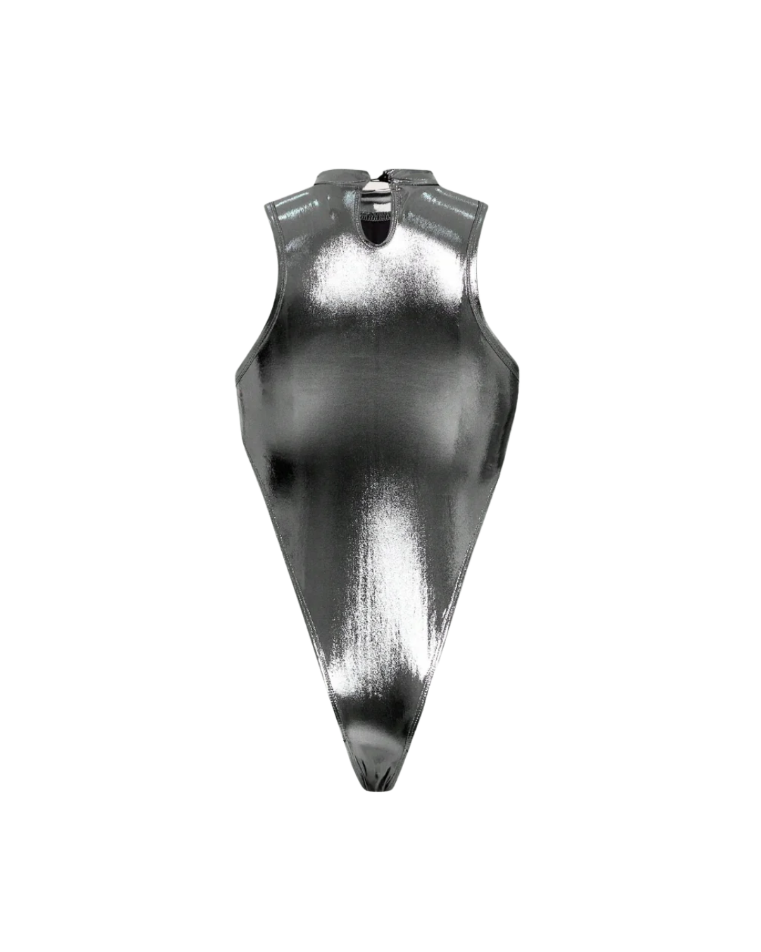 Metallic High-Cut Bodysuit