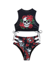 Floral Skull  Bikini Set