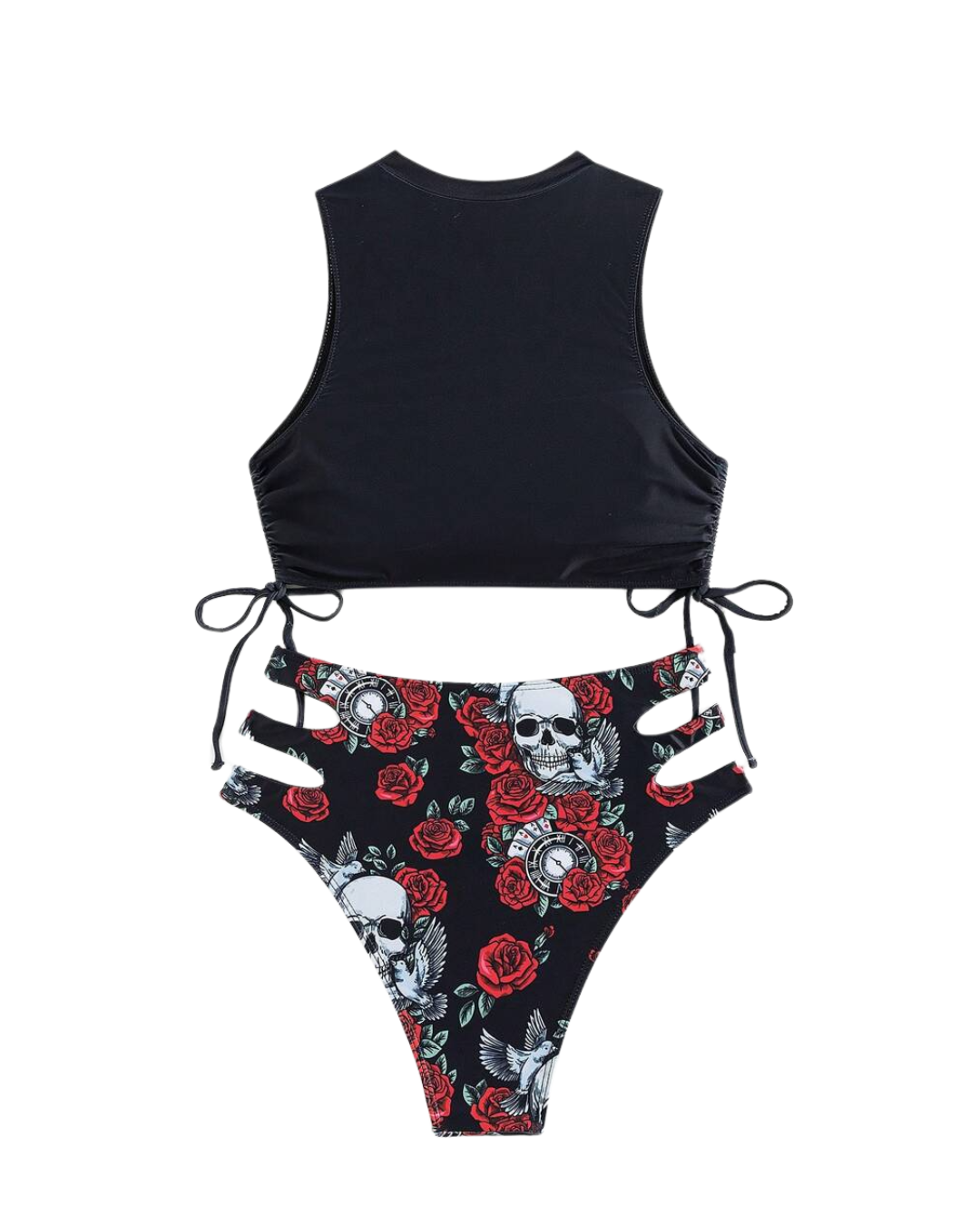 Floral Skull  Bikini Set