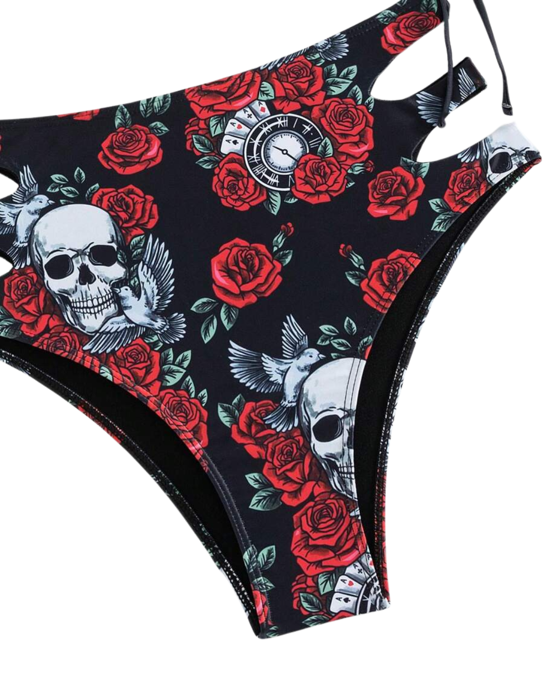 Floral Skull  Bikini Set