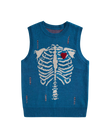 Sleeveless knitted sweater