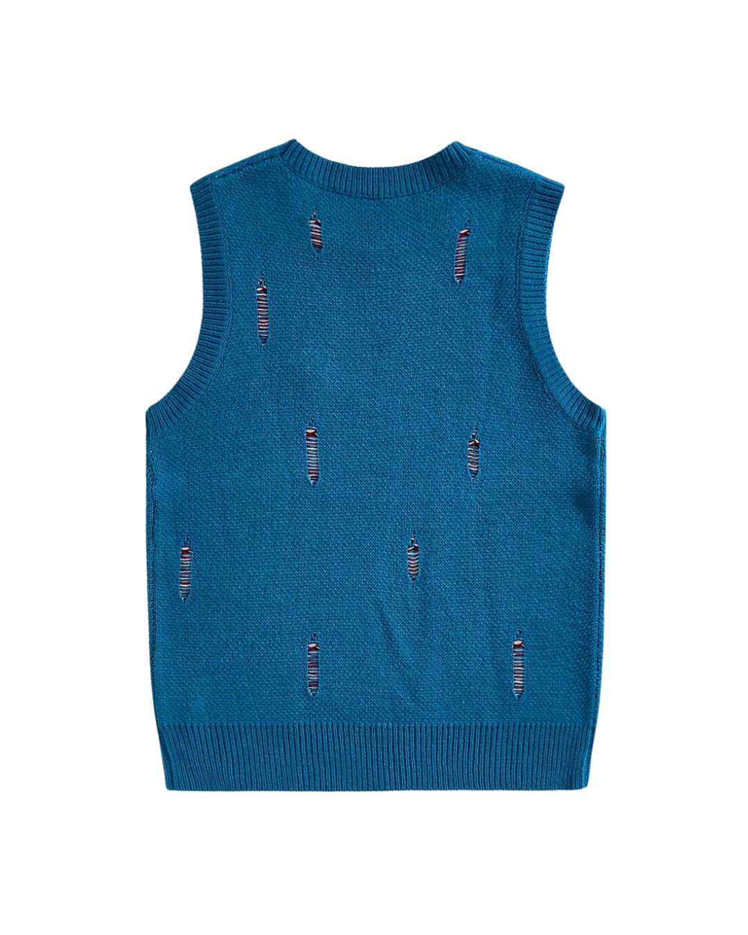 Sleeveless knitted sweater