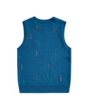 Sleeveless knitted sweater